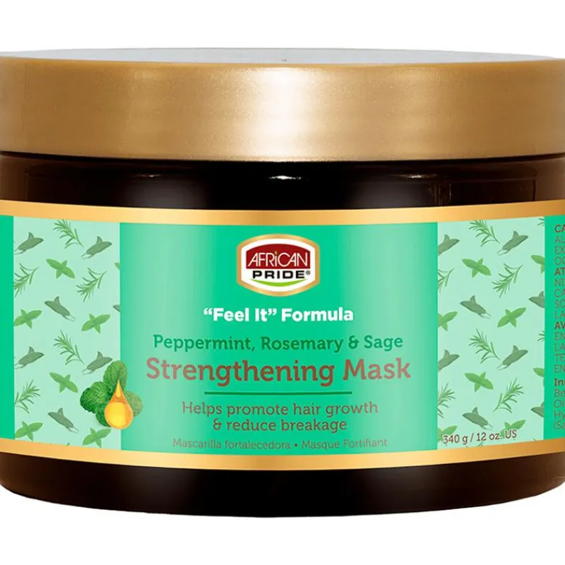 African Pride Peppermint, Rosemary en Sage Versterkend Masker