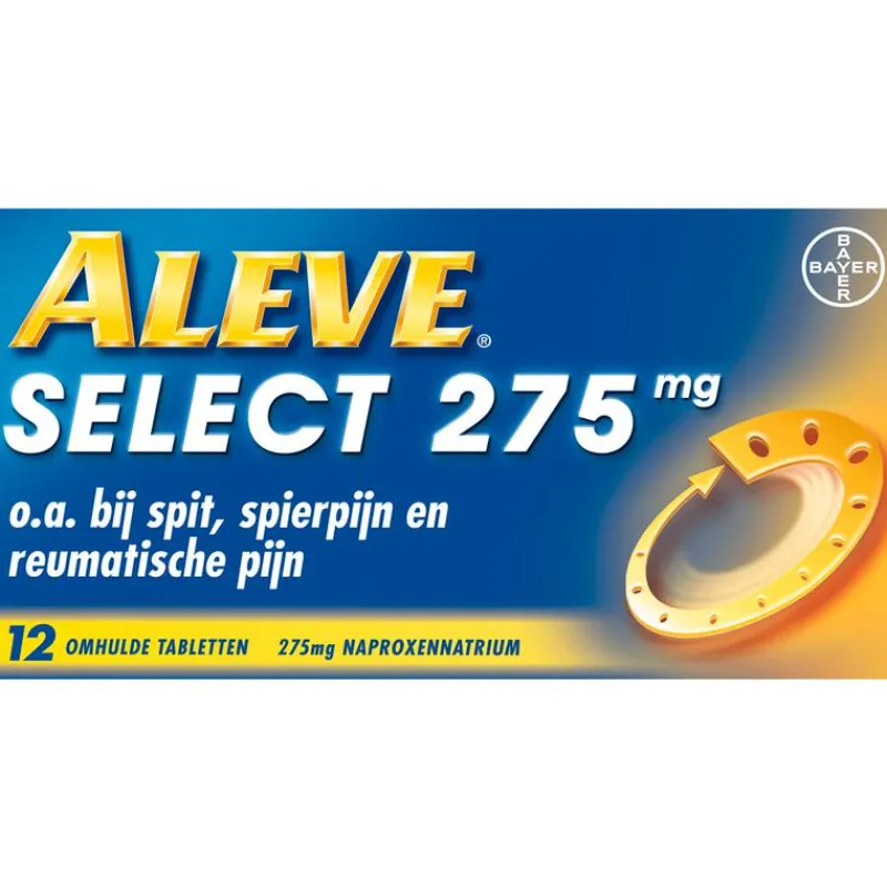Aleve Select bij o.a. Rugpijn Spierpijn en Gewrichtspijn 12 tabletten