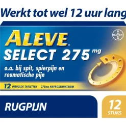 Aleve Select bij o.a. Rugpijn Spierpijn en Gewrichtspijn 12 tabletten