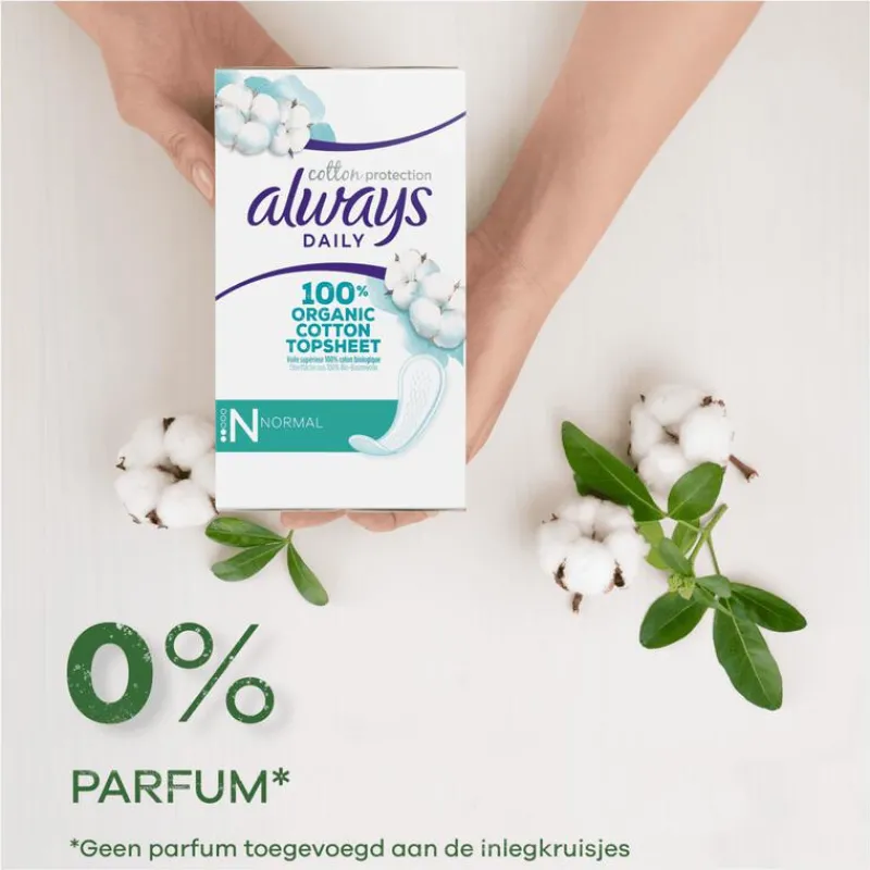 Always Inlegkruisjes Bio Cotton Normal Big Pack