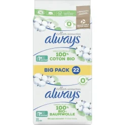 Always Maandverband Bio Cotton Normal Big Pack