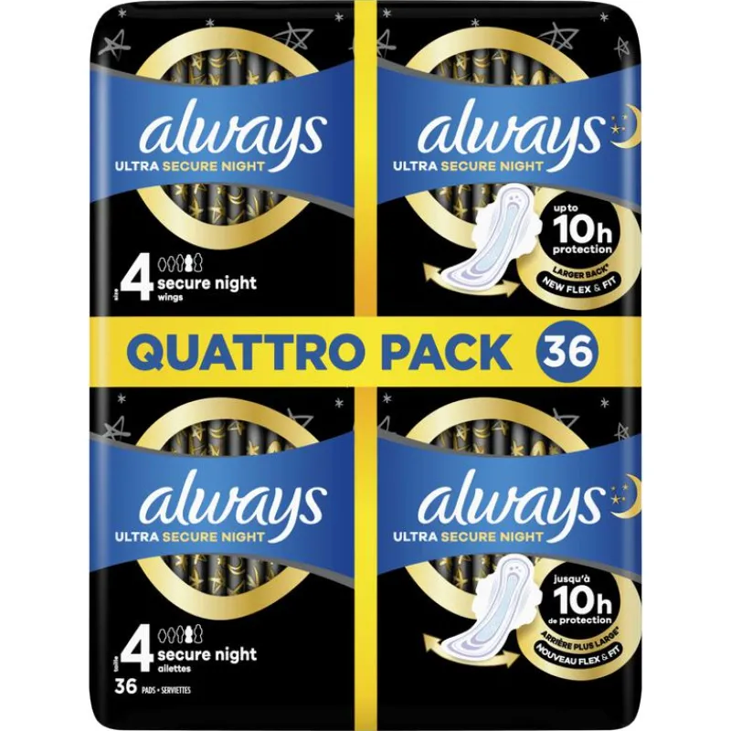 Always ULTRA PADS NIGHT WINGS 36 - QP