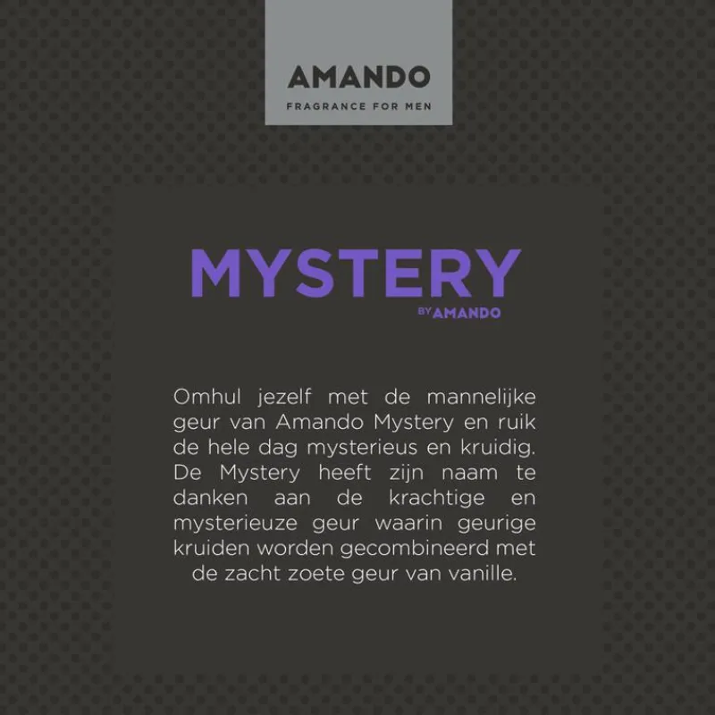 Heren Amando Mystery Aftershave 50 ML