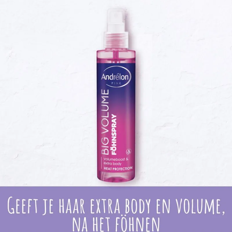 Andrélon Pink Big Volume Fohnpray 200 ML