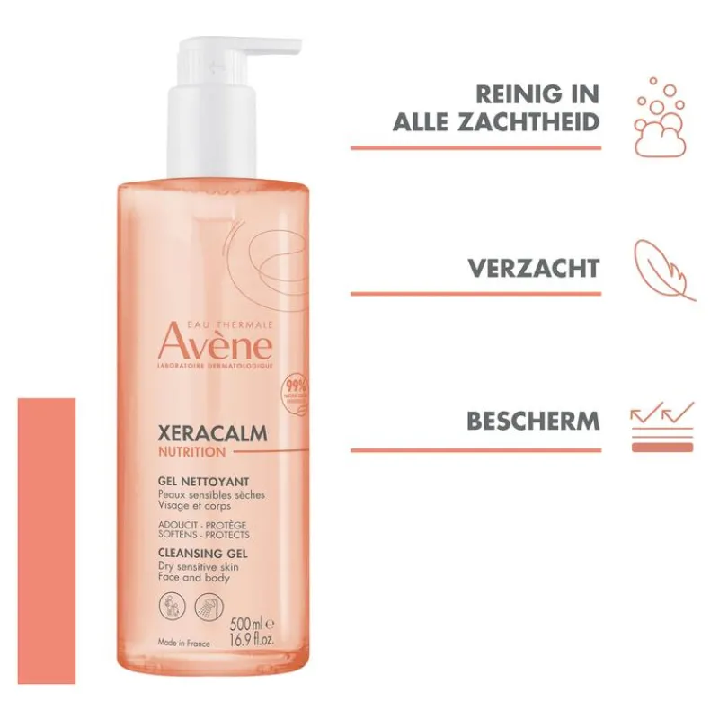 Avène Xeracalm Nutrition Reinigingsgel 500 ML
