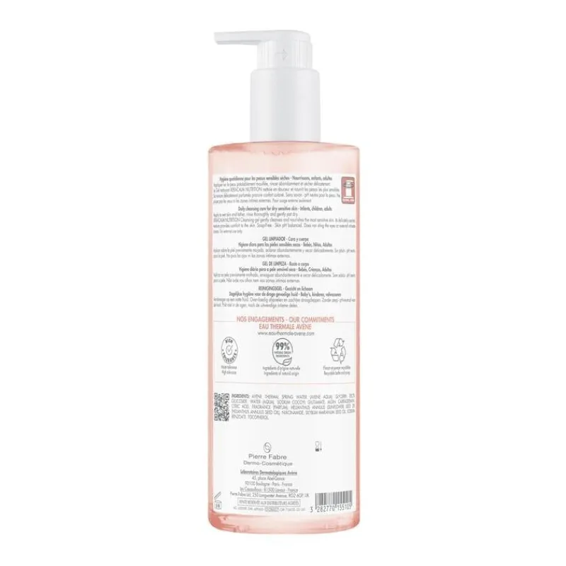Avène Xeracalm Nutrition Reinigingsgel 500 ML