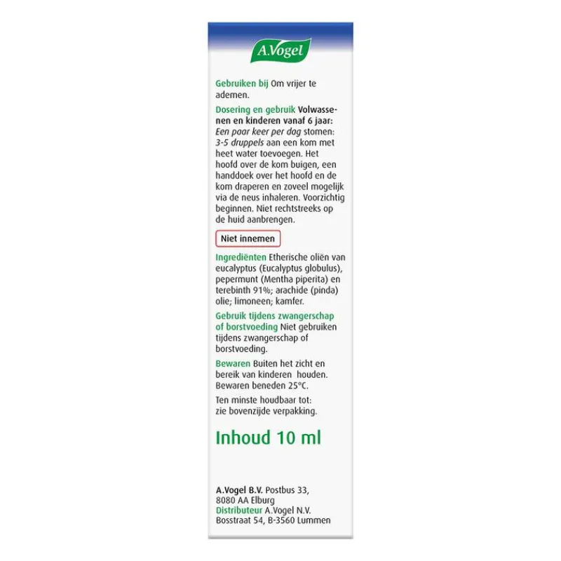 A.Vogel Cinuforce Inhalatiedruppels +Menthol 10 ML
