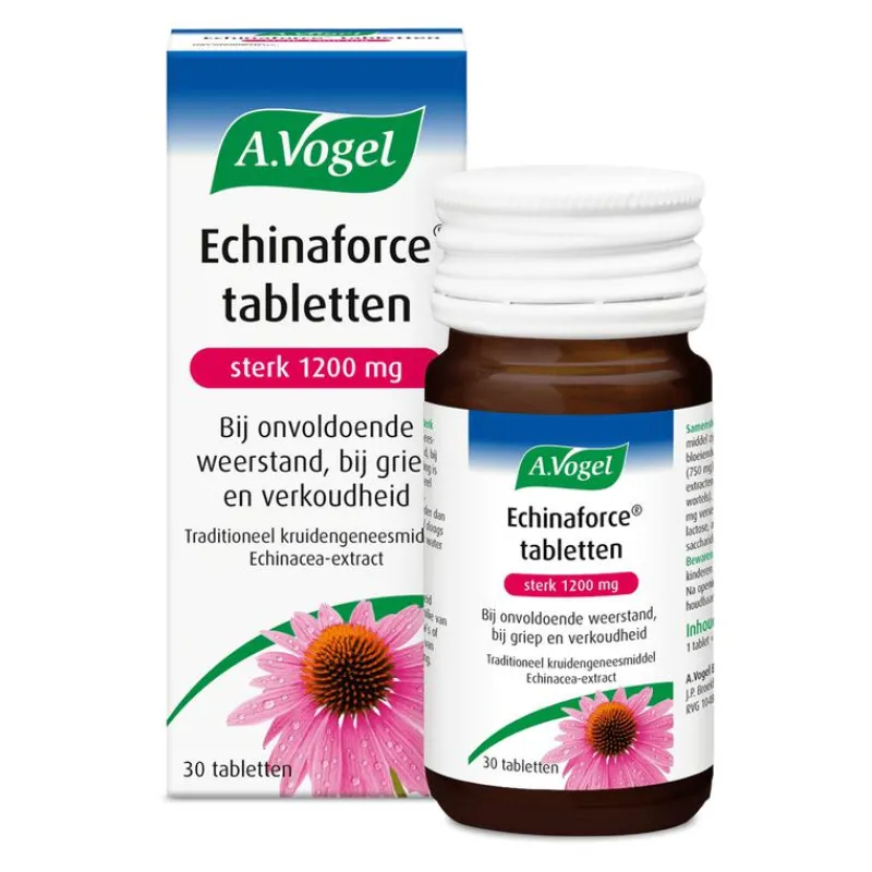 A.Vogel Echinaforce Bij Onvoldoende Weerstand En Griep Tabletten 30 stuks