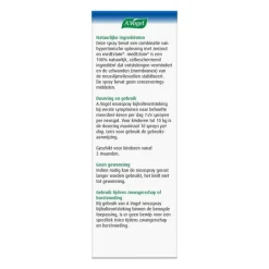 A.Vogel A. Vogel Neusspray Bijholte Ontsteking Eerste Symptomen 20 ML
