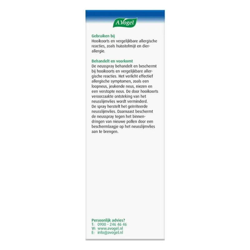 A.Vogel Pollinosan Hooikoorts Neusspray bij Hooikoorts Spray 20 ML