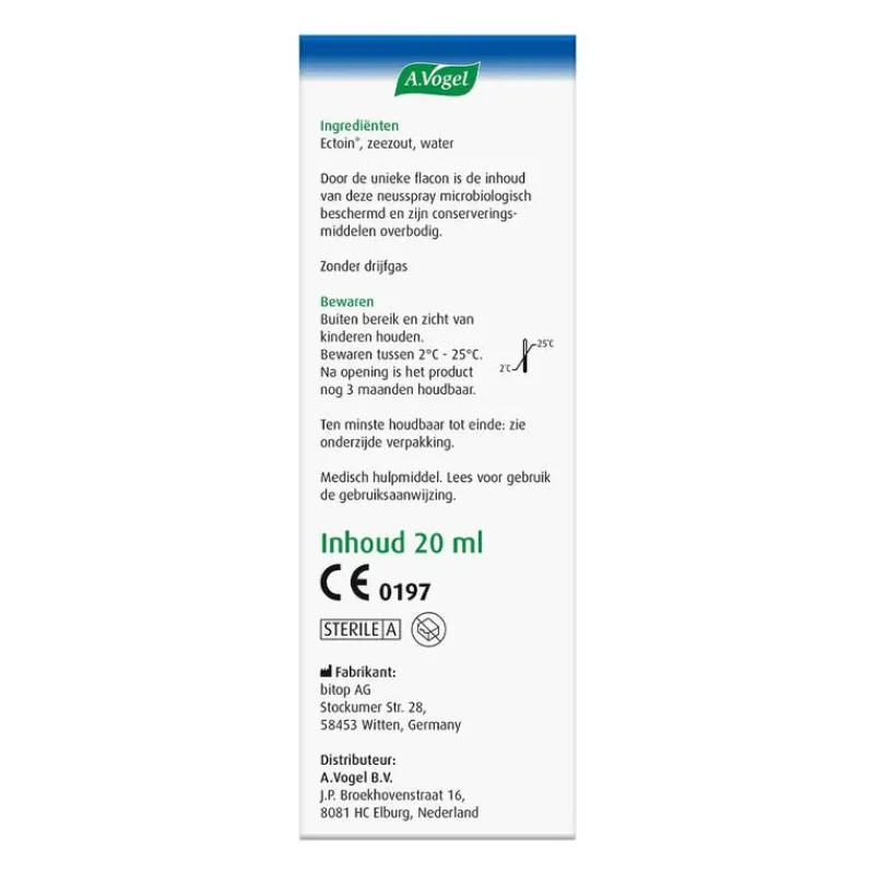 A.Vogel Pollinosan Hooikoorts Neusspray bij Hooikoorts Spray 20 ML