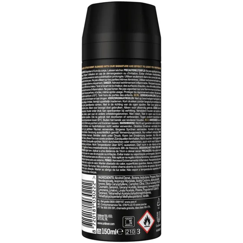 AXE Gold Temptation Deodorant Body Spray 150 ML