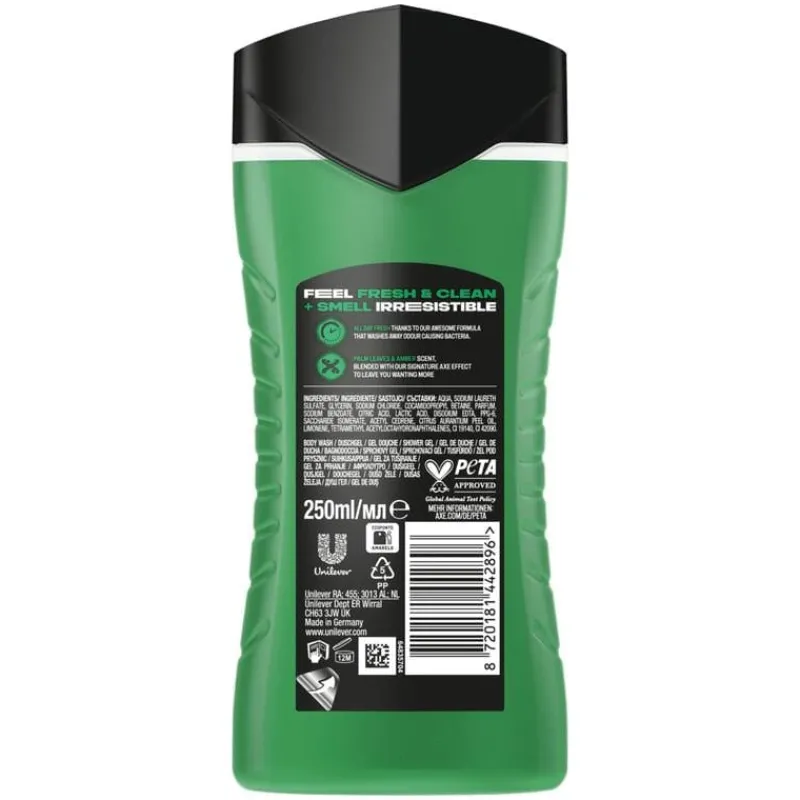 AXE Jungle Fresh 3-in-1 Douchegel 250 ML