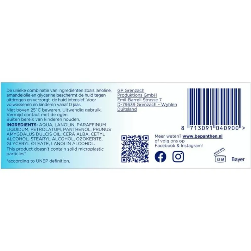 Bepanthen Beschermende Zalf 50 GR