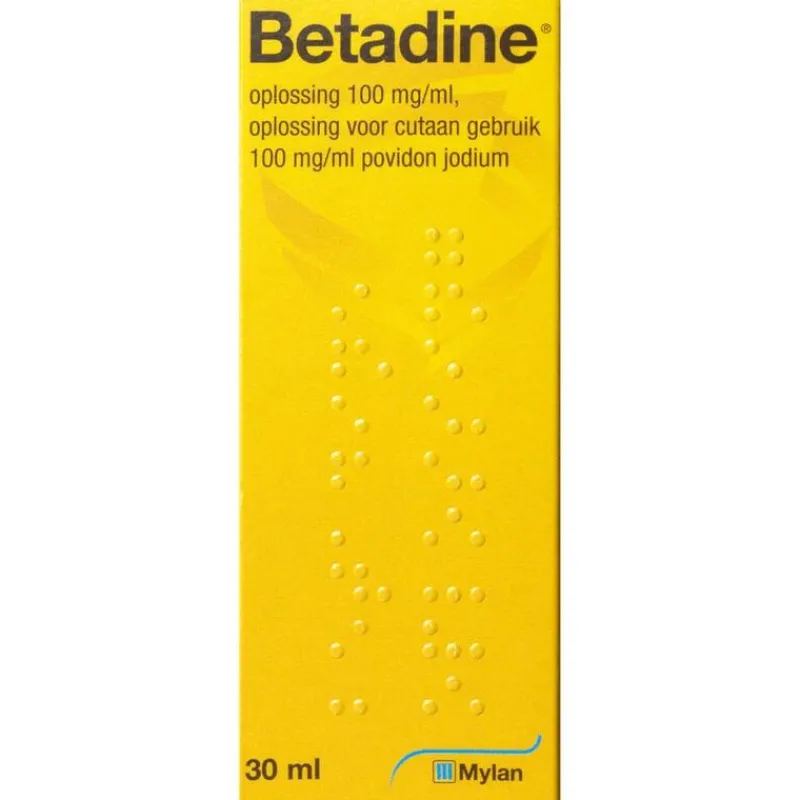 Betadine Oplossing 100 mg/ml Povidonjood 30 ML