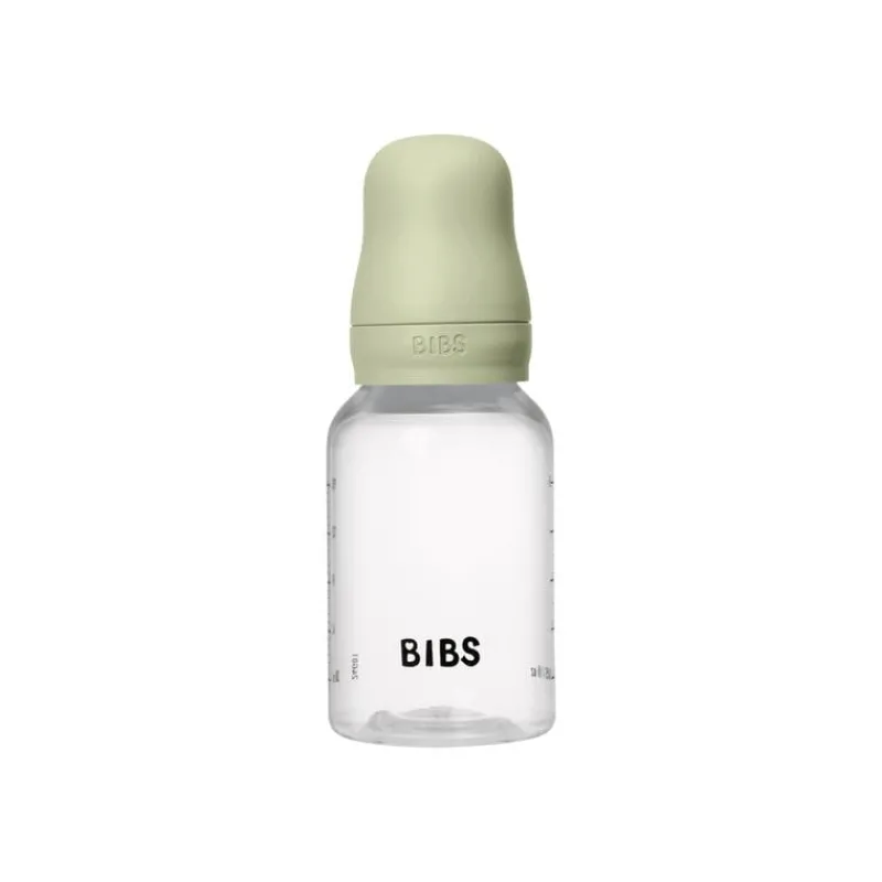 Bibs Babyfles 150 ML Sage met Latex speen en opvouwbaar trechtertje