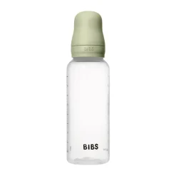 Bibs Babyfles 270 ML Sage met Latex speen en opvouwbaar trechtertje