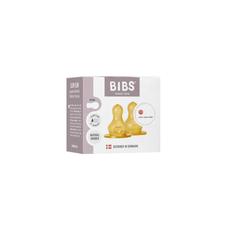 Bibs Bottle Nipple Flesspeen Slow Flow 2 pack