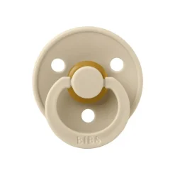 Bibs Fopspeen Two Pack Natuurlijk Rubber Vanilla/Dark Oak Maat 3