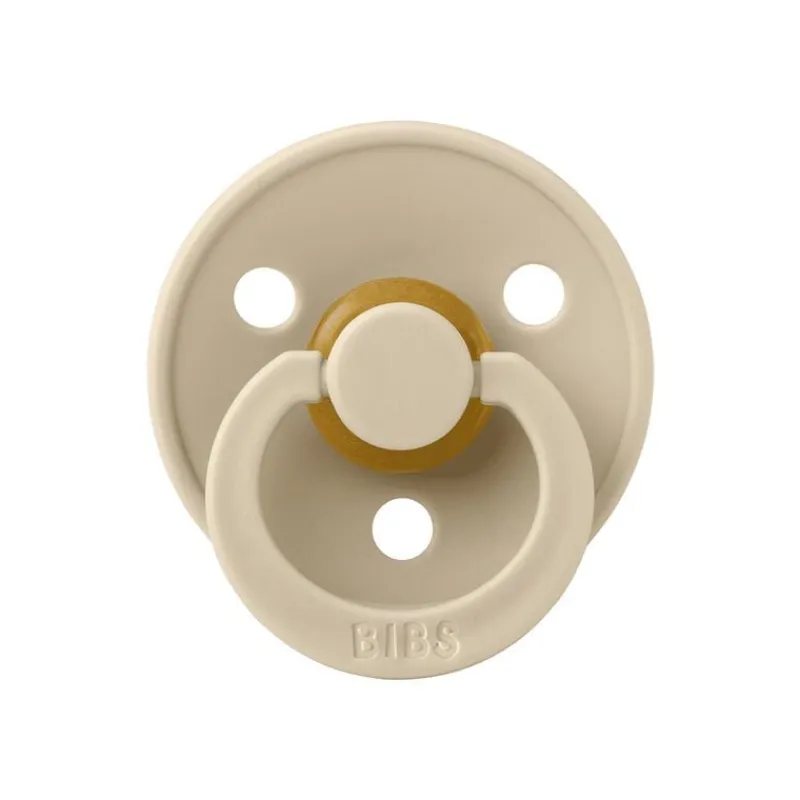 Bibs Fopspeen Two Pack Natuurlijk Rubber Vanilla/Dark Oak Maat 3