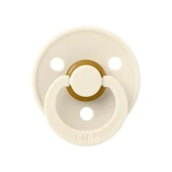 Bibs Fopspeen Two Pack Natuurlijk Rubber Ivory/Dark Oak Maat 1