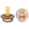 Bibs Fopspeen Two Pack Natuurlijk Rubber Woodchuck/Blush Maat 2