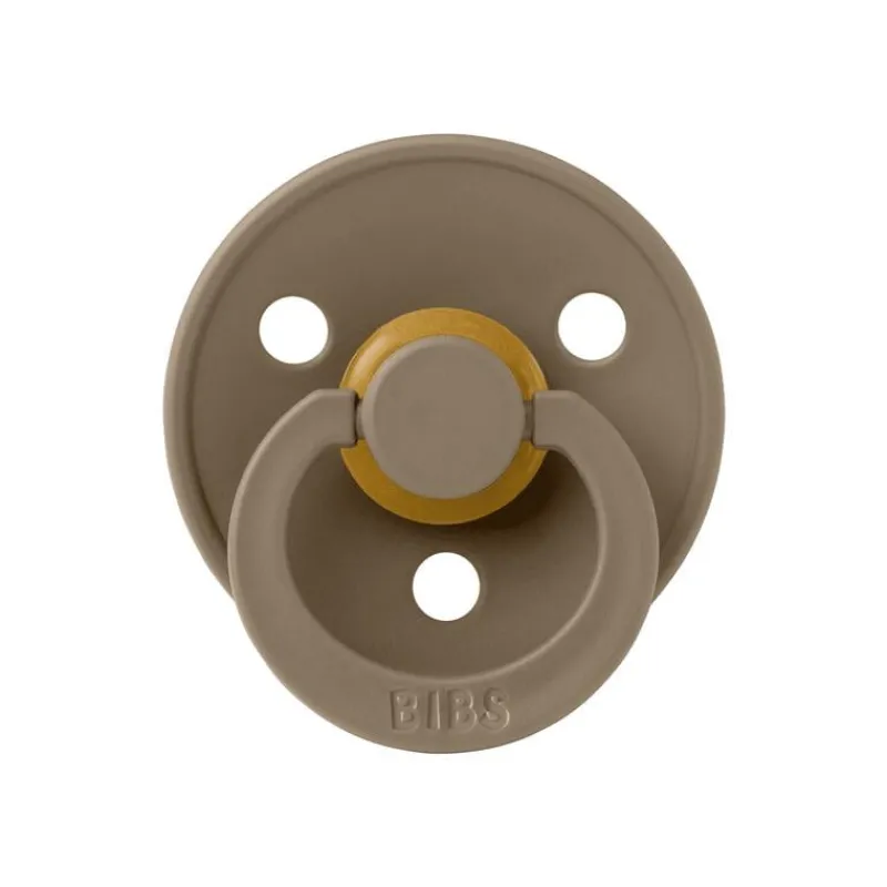 Bibs Fopspeen Two Pack Natuurlijk Rubber Ivory/Dark Oak Maat 2