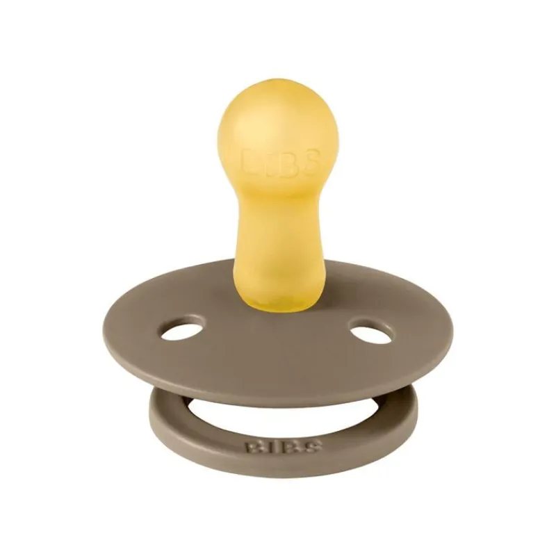 Bibs Fopspeen Two Pack Natuurlijk Rubber Ivory/Dark Oak Maat 2