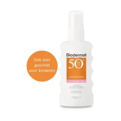 Biodermal Gevoelige Huid Zonnebrand Spray SPF50+ 175 ML