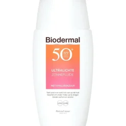 Biodermal Ultralichte Zonnefluïde Gezicht SPF 50+ 40 ML