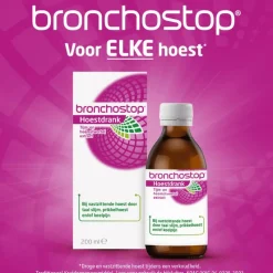 Bronchostop Hoestdrank bij Vastzittende Hoest en Keelpijn 200 ML