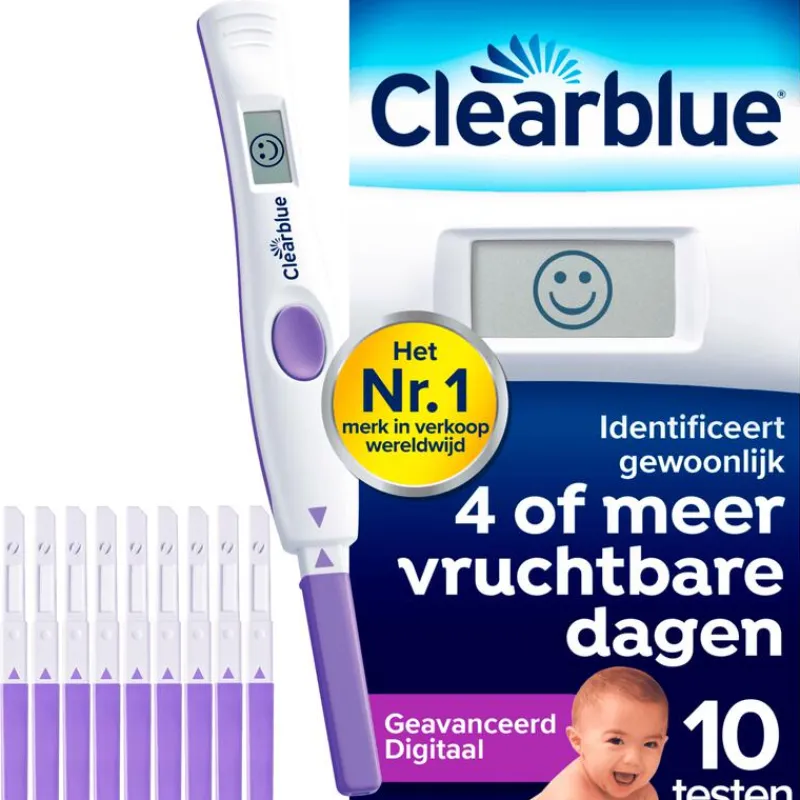 Clearblue Geavanceerde Digitale Ovulatietestset 10 Stuks