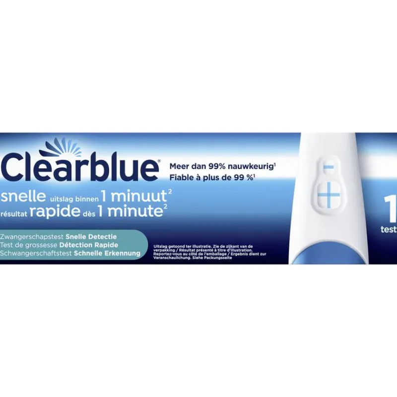 Clearblue Snelle Detectie Zwangerschapstest 1 Stuk