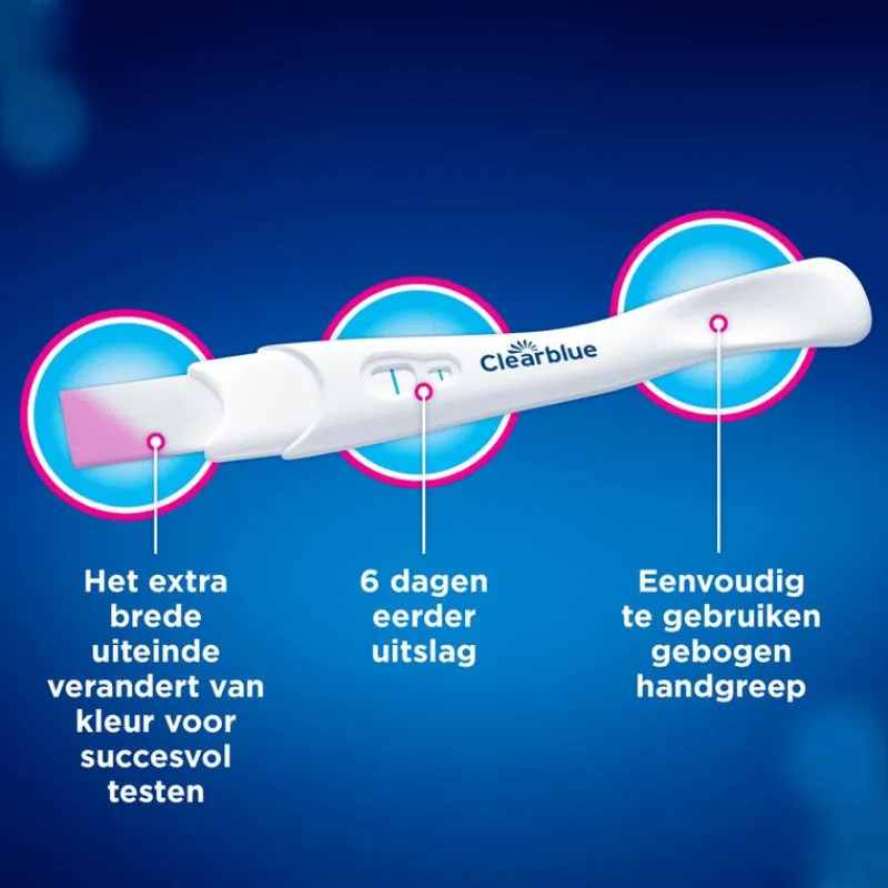 Clearblue Vroege Detectie Zwangerschapstest 1 Stuk