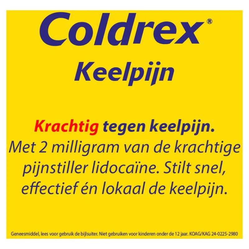 Coldrex Keelpastilles 12 Stuks