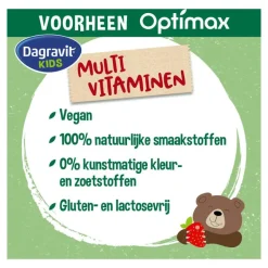 Dagravit Natural Kids Multi Aardbei 60 Dragees