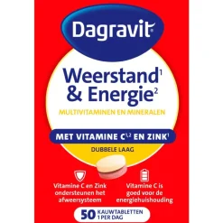 Dagravit Totaal 30 Weerstand & Energie 50 kauwtabletten