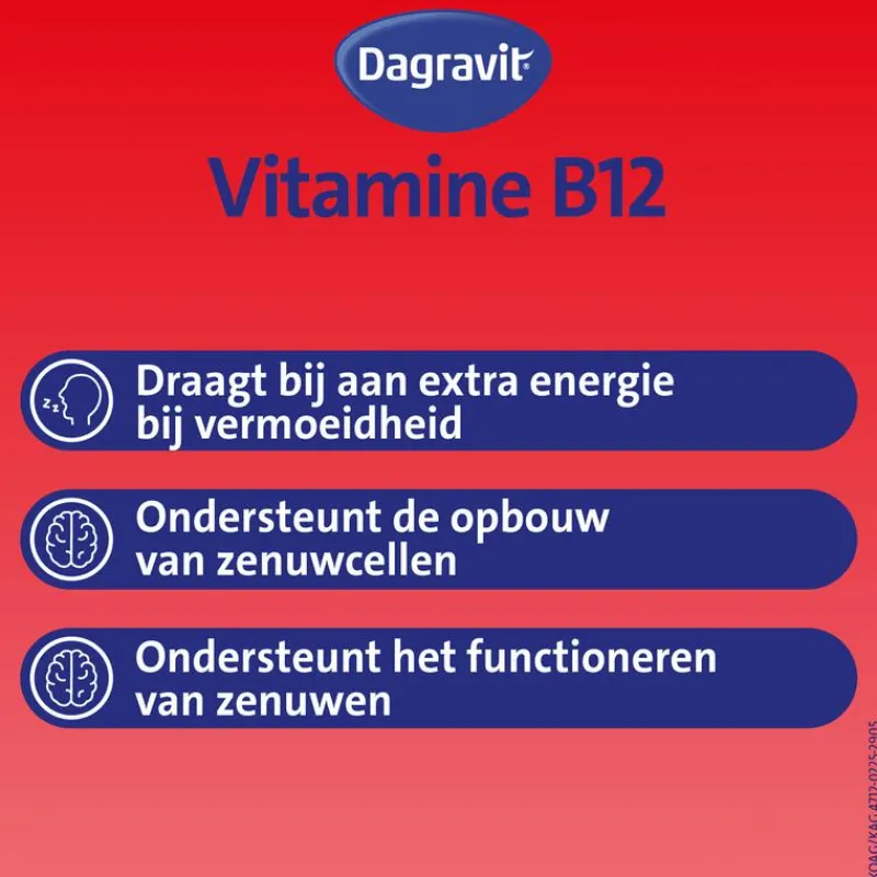Dagravit Vitamine B12 1000μg 100 smelttabletten
