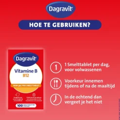 Dagravit Vitamine B12 1000μg 100 smelttabletten