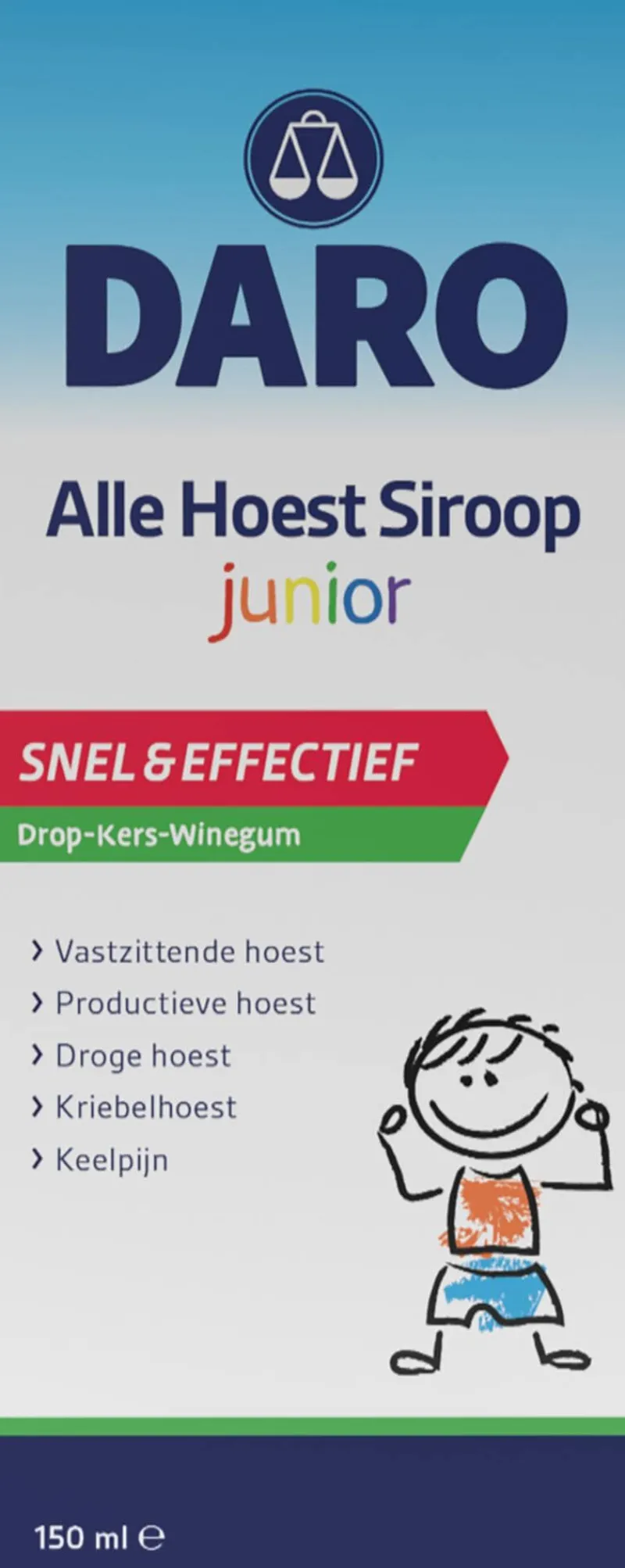 Daro Alle Hoest Siroop Junior 150 ML