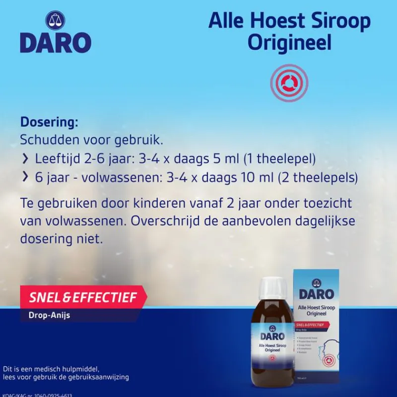 Daro Alle Hoest Siroop 150 ML