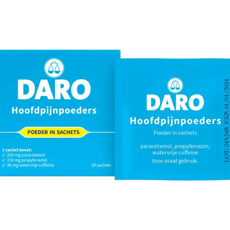 Daro Hoofdpijnpoeders 20 Sachets