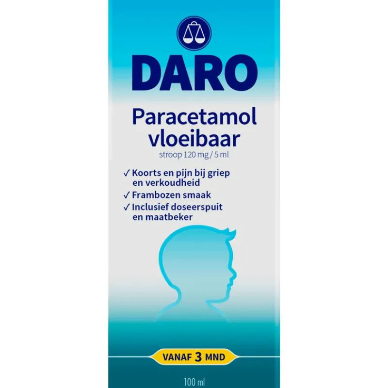 Daro Paracetamol Vloeibaar Kind 100 ML