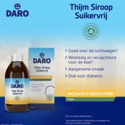 Daro Thijm Siroop Suikervrij 200 ML