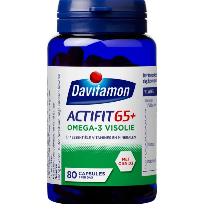 Davitamon Actifit 65+ Omega 3 Visolie Capsules