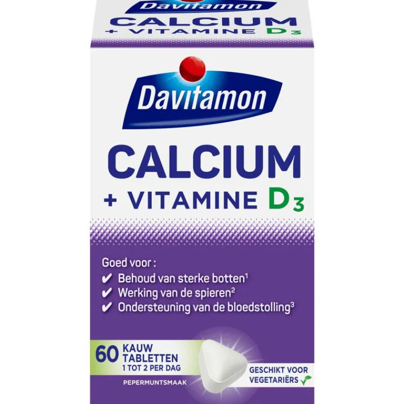 Davitamon Calcium met Vitamine D Kauwtabletten Mint