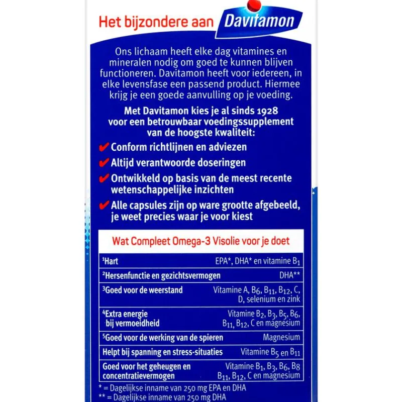 Davitamon Compleet Omega-3 Visolie Capsules
