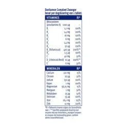 Davitamon Compleet Zwanger met Extra Foliumzuur en Vitamine D3 60 Tabletten