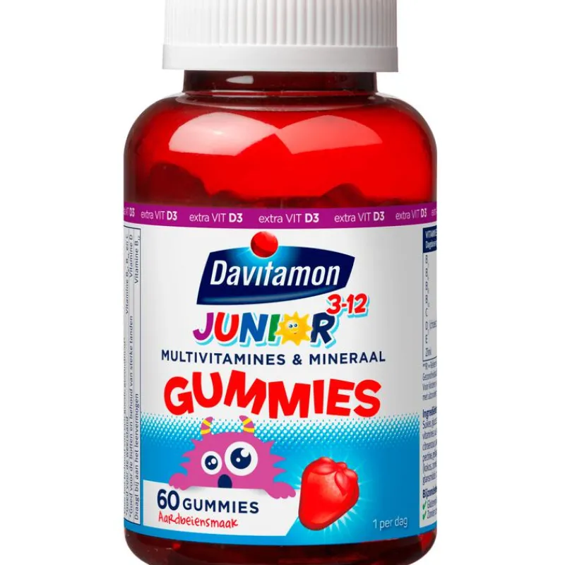 Davitamon Junior 3-12 Gummies Aardbeiensmaak