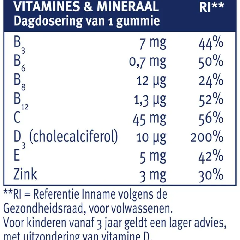 Davitamon Junior 3-12 Gummies Aardbeiensmaak